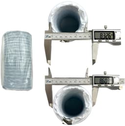 Dailygoods- Ontluchter Flexibele PVC - Afvoerslang Ø 80mm - Lengte 2,5m - Geschikt voor Wasdroger/Airco - Waterdichte Afdichting - Roestvrijstalen Klemmen — thumbnail 2