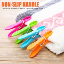 Wasknijpers Set - Kleding Clips - Was Drogen - Winddicht Ontwerp - 48 Stuks - Multicolor — thumbnail 5