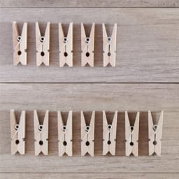 Dailygoods- Wasknijper 100 Stuks - Houten Wasknijpers - Roestvrij Stalen Veerdraad - Ambachten - Geschenken - Duurzaam Gebruik - Houten Clips — thumbnail 4