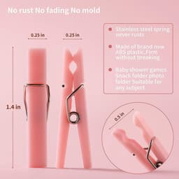 Mini wasknijpers - Kleine knijpers - Kleding drogen - Ruime set - 60 stuks - Roze blauw — thumbnail 4