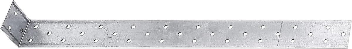 Betonanker Plaatstaal - Versterking Hoek - Houtverbinding Verstevigen - Sendzimir Verzinkt - 400 mm Lengte - Zilverkleurig — afbeelding 1
