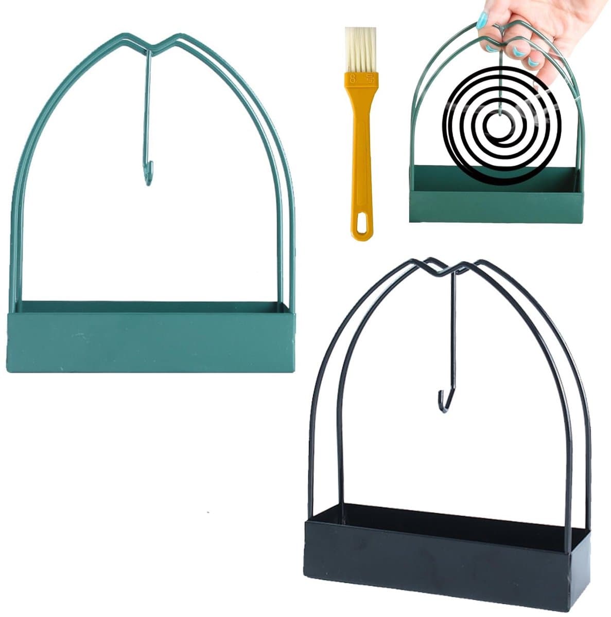 Dailygoods- Muggenspoelhouder - Draagbare/Hangende Muggenspoelhouder - 2 Stuks - Voor Binnen/Buiten - Inclusief Reinigingsborstel - Geschikt voor Outdoor Gebruik - Muggenspoel — afbeelding 1