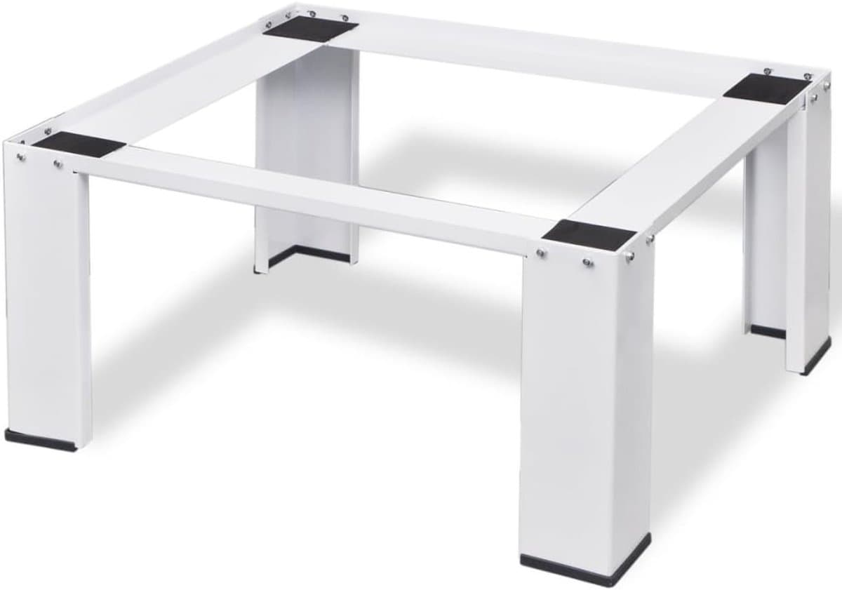 Wasmachine Onderstel - Apparaat Verhoger - Comfortabel Wassen - Stabiele Stalen Constructie - 63 x 54 x 31 cm - Wit — afbeelding 1