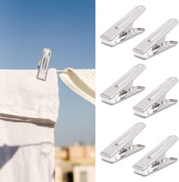 Dailygoods- Kledingklemmen Roestvrij staal - Sterke Klemkracht - Houten/Kunststof Wasknijpers - Kledingclips - Organisatiehulp - Duurzaam en Lichtgewicht — thumbnail 4