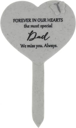 Widdop & Co Graveside Memorial Stake - Mama - Dad - Tombstone Grey Marble Effect (Dad) — thumbnail 4