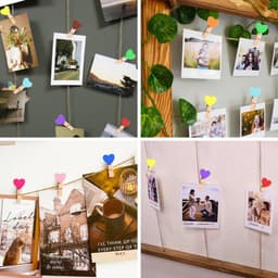 Houten Knijpers - Foto Klemmen - Decoratie Ophangen - Natuurlijk Hout - 100 Stuks - Meerkleurig — thumbnail 2