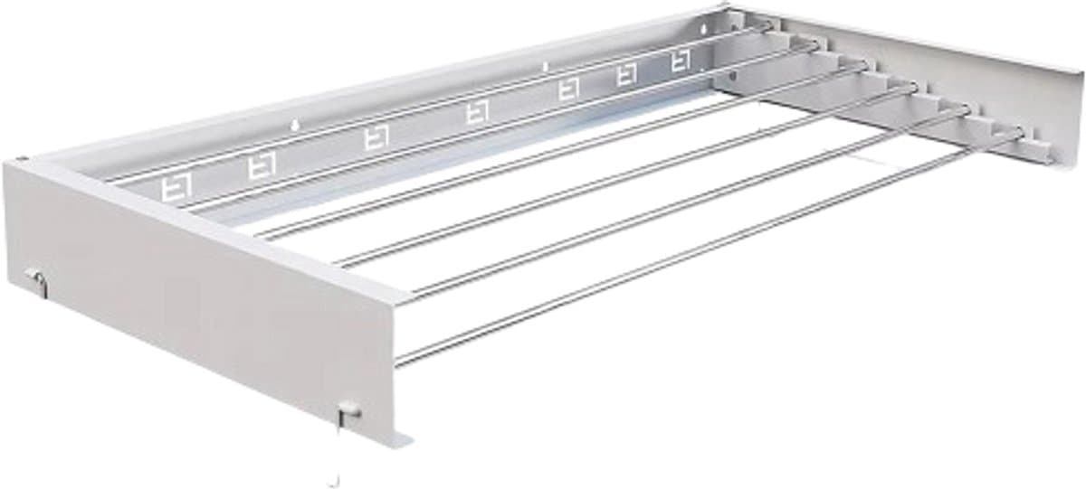 Cellista Opvouwbaar Wanddroogrek 100 cm - Uitschuifbaar RVS Wasdroogrek - Wandgemonteerd Droogrek met Handdoekstang - Ruimtebesparend Design — afbeelding 1