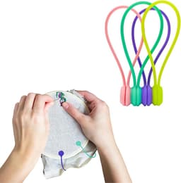 Naaldminder Clips - Stofclips Magnetisch - Kruissteek Houders - Siliconen Materiaal - 19 cm Uitgevouwen - Multicolor — thumbnail 1