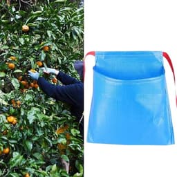 Oogstschort Nylon - Fruit opvangzak - Tuinieren Fruit Plukken - Waterdicht Ontwerp - Grote Capaciteit - Blauw — thumbnail 5