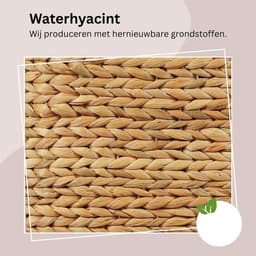 Rieten Wasmand met Deksel - 54x30x56 CM — thumbnail 5