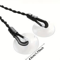 1 stuk elastische waslijn, reiswaslijn, draagbare uitschuifbare waslijn met haken en zuignappen, campingwaslijn 3 meter — thumbnail 2