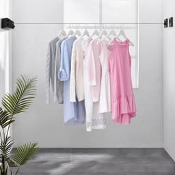 Dailygoods- Waslijn Uittrekbaar 30 Meter - Dubbele Waslijn - Roestvrij Staal - Veiligheidsdesign - Voor Balkon - Ruimtebesparend - Kledinglijn — thumbnail 3