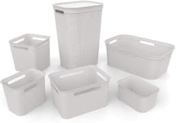 KAD® Wasmand - Wasmand Curver - Heupwasmand - Antraciet - 43cm x 34cm x 53cm — thumbnail 2