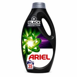Ariel Black Protection Vloeibaar Wasmiddel – 35 Wasbeurten – Beschermt Zwarte & Donkere Kleding – Werkt ook in Koud Water – 1575 ml — thumbnail 1