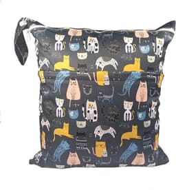 Waterdichte natte tas 40 x 45 cm voor luiers, camping, reizen en gym, grote waszak voor kleuterschool en strand — thumbnail 3