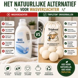 Tripleton® XXL Wollen Drogerballen – 6 Stuks – Herbruikbare Wasdrogerballen – Wasbollen – Dryer Balls – Wasballen — thumbnail 5