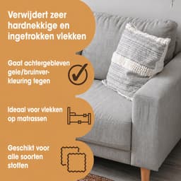 Vlekkenverwijderaar Bank & Tapijt – Hardnekkige Vlekken Verwijderen – Oxy Clean Kit – 10 x zakjes in 1 verpakking – Voor Stoffen Meubels, Bekleding & Tapijt – Gele & Bruine Vlekken – Furniture Clinic — thumbnail 3