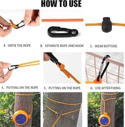 Uittrekbare Waslijn, Antislip Draagbare Waslijn, Reiswaslijn 10m, 10 Vasthoudlussen en 20 Knijpers, voor Buitenlucht Kamperen Reis Accessoires (Groen-B) — thumbnail 2
