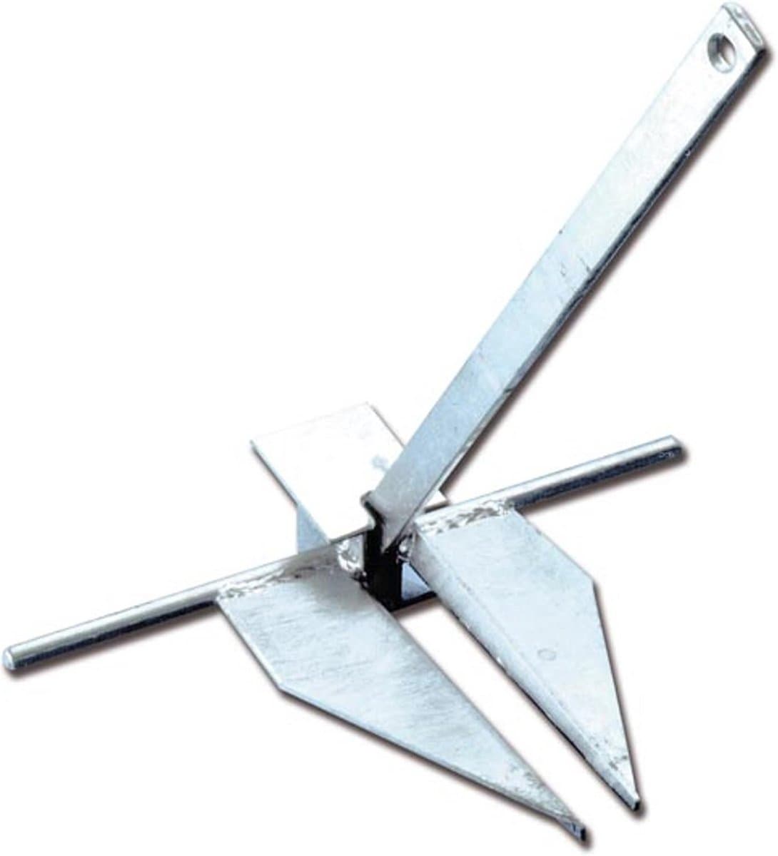 Anker Danforth - Grondanker Watersport - Veilig Aanleggen - Thermisch Verzinkt Staal - 520x460mm 6kg — afbeelding 1