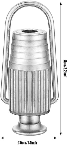 Waslijnspanner - Katrol Bevestiging - Strakke Waslijn - Duurzaam Aluminium - 8 x 3.5 cm — thumbnail 5