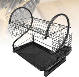 Droogrek met 2 lagen voor strijkijzer - Ruimtebesparend, grote capaciteit en multifunctioneel organizer voor keuken en wasruimte — thumbnail 5