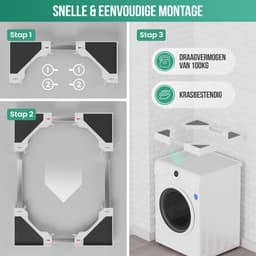 Avalo Tussenstuk Wasmachine Droger – Stapelkit Wasmachine Droger - Tussenkader - Universeel Verstelbaar — thumbnail 5