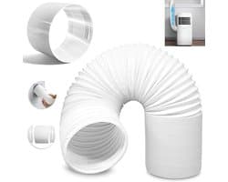 Afvoerslang Airco - Mobiele slang - Ventilatie Optimaliseren - Flexibel en uittrekbaar - Diameter 150 mm - Zwart