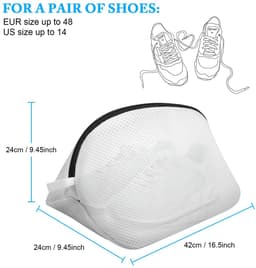 ONF3 - Waszakken voor Schoenen - Set van 2 - Bescherming tijdens het wassen - Geschikt voor de wasmachine - Duurzaam materiaal - Handig en prakt... — thumbnail 3