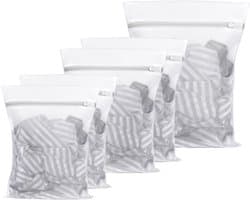 Wasmachine netten voor delicate kleding, 5 stuks waszakken voor blouses, sokken en lingerie