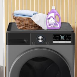 Wasmachine Droger Mat - Apparaat Beschermer - Apparaten Beschermen - Waterdicht Ontwerp - 60 x 60 cm - Zwart — thumbnail 2