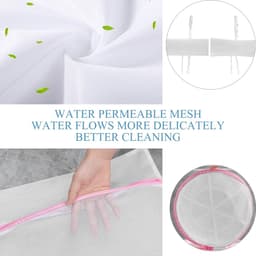 SolidChoice - Waszak met Ritssluiting - Bescherm je Kleding - Perfect voor Beha's en Babykleding - Geschikt voor Wassen - Duurzaam en Handig - Transpa — thumbnail 3