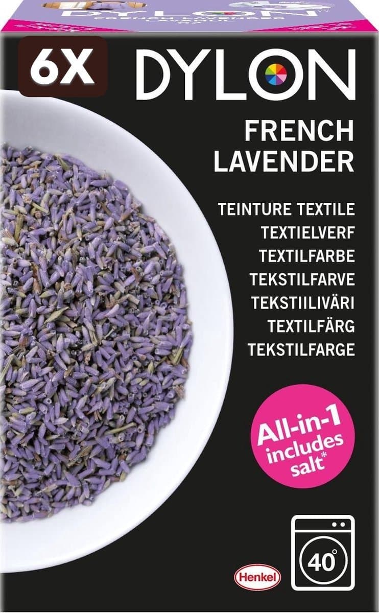 6 x DYLON Textielverf - French Lavander - wasmachine - 350g — afbeelding 1