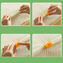 18 Stuks - Stevige Dekbedklemmen - Dekbedovertrekclips - 1,8×1,8×3,5 cm - Dekbedknijpers - Dekbed Clips - ABS - Voorkomt verschuiven dekbedovertrek - Geel, groen — thumbnail 3