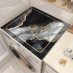 Wasmachine Droger Mat - Apparaat Beschermer - Apparaten Beschermen - Antislip Rubber Bodem - 60x60cm - Grijs — thumbnail 1
