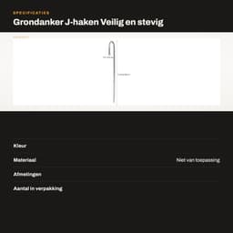 Dailygoods- Grondanker Verzinkt Staal - 8 Stuks - J-vormige Haringen - Tuinharingen - Camping - Outdoor Activiteiten - Geschikt voor Diverse Bodems - Tentharing — thumbnail 5