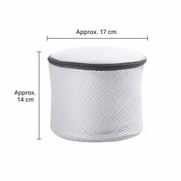 Waszak voor BH en Delicate Stoffen - Set van 3 stuks - Wasnet voor Wasmachine en Droger - 17 x 15 cm - Lingerie Waszak met Verborgen Rits - Anti-klit en Vormbehoud - Duurzame Bescherming voor Ondergoed - Ook Geschikt als Reis-opbergzak - Wit — thumbnail 5