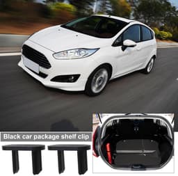 Dailygoods - Dailygoody - 8-delige set clips - Vervanging - Zwart - Achterste bagagerek clips - Perfecte pasvorm voor Ford Fiesta MK8 - Duurzaam kunststof — thumbnail 5
