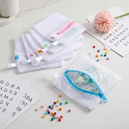 6 stuks duurzame wasmachinezakken voor sokken, ondergoed en delicate kleding met honingraatstructuur — thumbnail 3