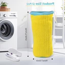 Set van 2 Waszakken voor Schoenen, Herbruikbare Schoenwaszak met Trekkoord en 360° Reiniging, Geschikt voor Alle Schoenmaat en -types — thumbnail 5