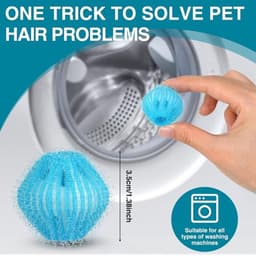 REWYTAZ-15 stuks haarvangers voor wasmachine, vangt haar in de wasmachine, herbruikbaar, voor het verwijderen van dierenharen, hondenharen, pluisjes, kattenharen — thumbnail 3