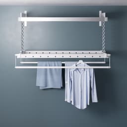Foxydry 122 cm PRO elektrische droogrek voor wandmontage met verwarming - 122 X 53 X 25 cm — thumbnail 2