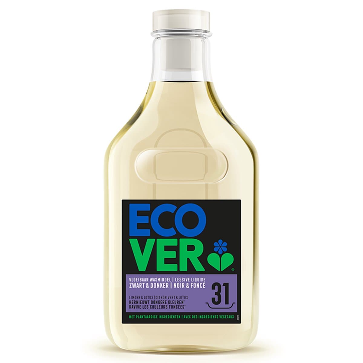 Ecover - Vloeibaar Donker Wasmiddel - 1.43 L - Kleurbescherming & Pluisverwijdering - Plantaardig & Biologisch afbreekbaar - Fles van gerecycled plastic — afbeelding 1