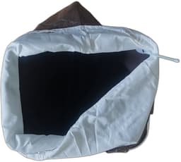 Wasmand - Wasmanden - Elegante Aluminium Opbergemmer met Ringhandvat - Wasmand inklapbaar - Opvouwbare Wasmanden - 35cm x 30cm x 50cm - IJzeren Pijpenrek — thumbnail 3