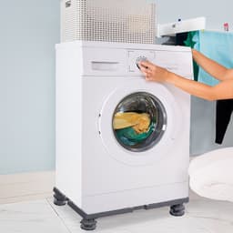 Aufun Verstelbare wasmachine basis 4 voet voor droger, wasmachine en koelkast (grijs) — thumbnail 3