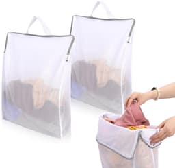 Waszak - 2 Stuks - Groot 40 × 50 CM - Waszakjes met Rits - Waszakken voor Wasgoed - Laundry Bag - Waszakje Lingerie - Wasnet - Waszak Wasmachine - Washing Bag - Waszakjes - Waszak Ondergoed - Waszakjes Groot - Wasnetten met Rits voor Wasgoe — thumbnail 1