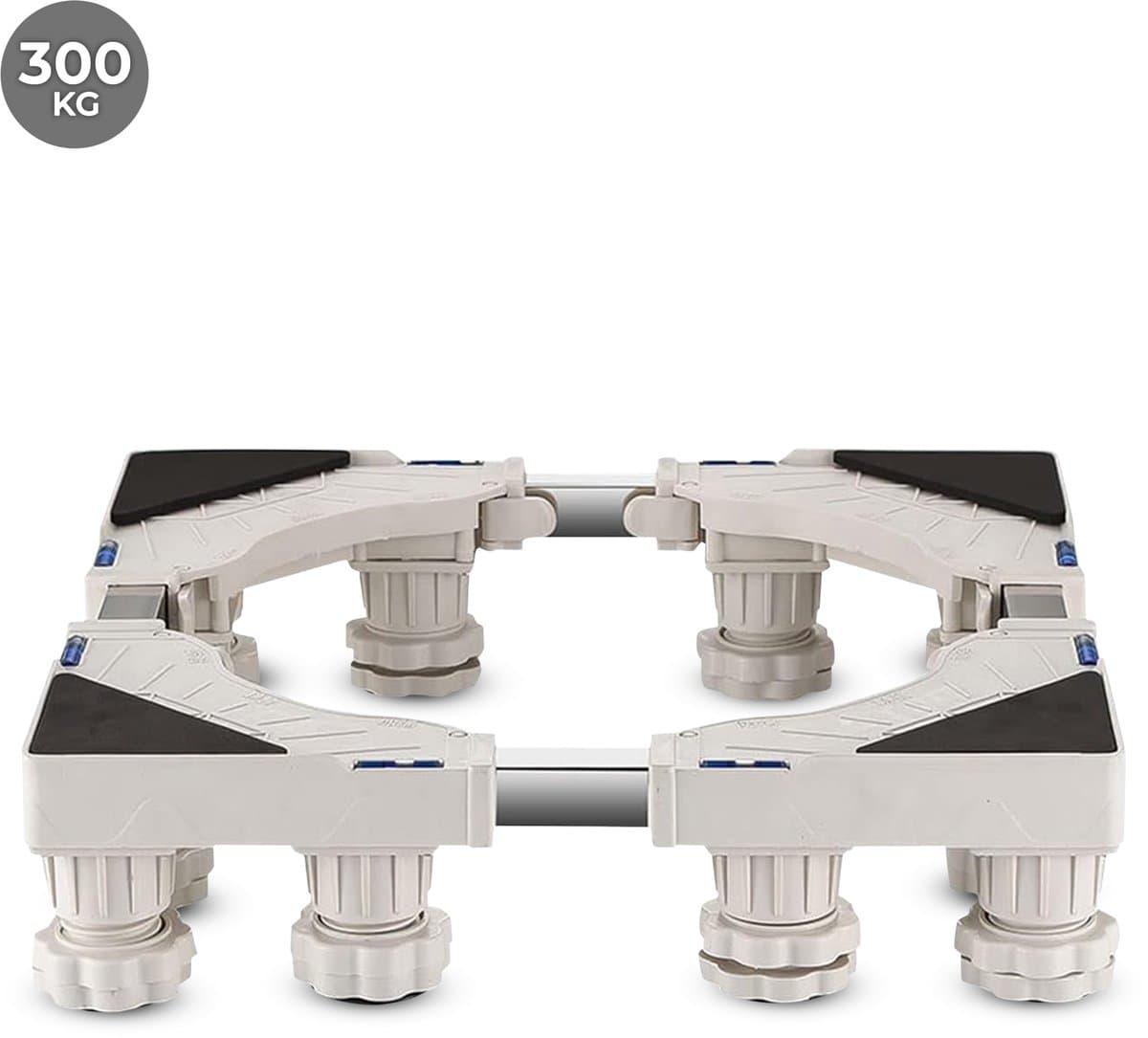 HCH Wasmachine Verhoger - 12 Poten - Anti Slip - Tot 300 KG Draagkracht - Verstelbaar - Wasmachine Opbouwmeubel - Witgoed Verhoging - Geschikt voor Wasmachine, Droger, Koelkast, Diepvries en Fornuis - Wit — afbeelding 1