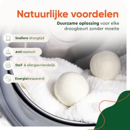 Wasdrogerballen - drogerballen - voor wasdrogers - 6 stuks - met opbergzakje - droogballen - wasbollen - herbruikbaar — thumbnail 4