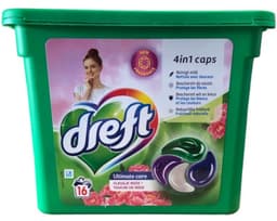 Dreft Ultimate Care 4in1 Caps Vleugje Rose - 6 x 16 caps — thumbnail 1