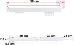 Ruimtebesparend Opvouwbaar Droogrek voor Binnen en Buiten - Ideaal voor Balkon, Badkamer en Slaapkamer — thumbnail 2