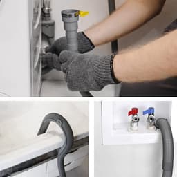 Wasmachine Afvoerslang - 1,5 Meter Verlengset - Flexibele Gegolfde Afvoerslang Voor Vaatwasser & Wasmachine - Eenvoudig te Installeren — thumbnail 3
